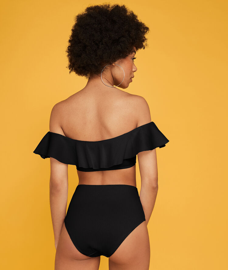 Haut épaules nues noir sabliz noir.