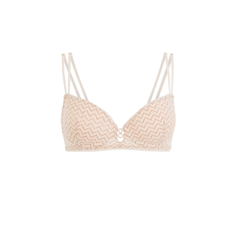 Soutien-gorge ampli rose poudré lurexiz rose.