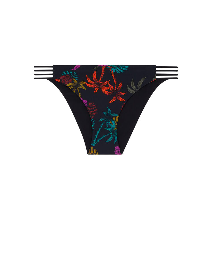 Bas de maillot de bain culotte à imprimé - noir noir.