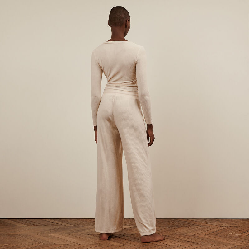 Pantalon large - blanc cassé Pantalon large - blanc cassé;