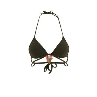 Haut de maillot de bain triangle kaki sahariz green.