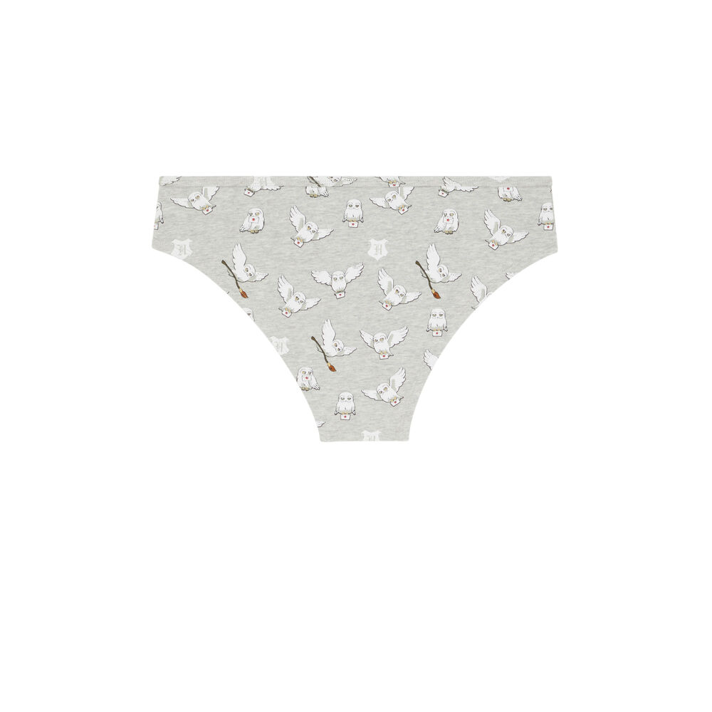 Shorty harry potter à motif hedwige - gris gris.
