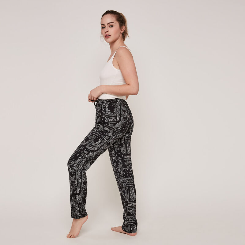 pantalon à imprimé bandana bandajauniz pantalon à imprimé bandana bandajauniz;
