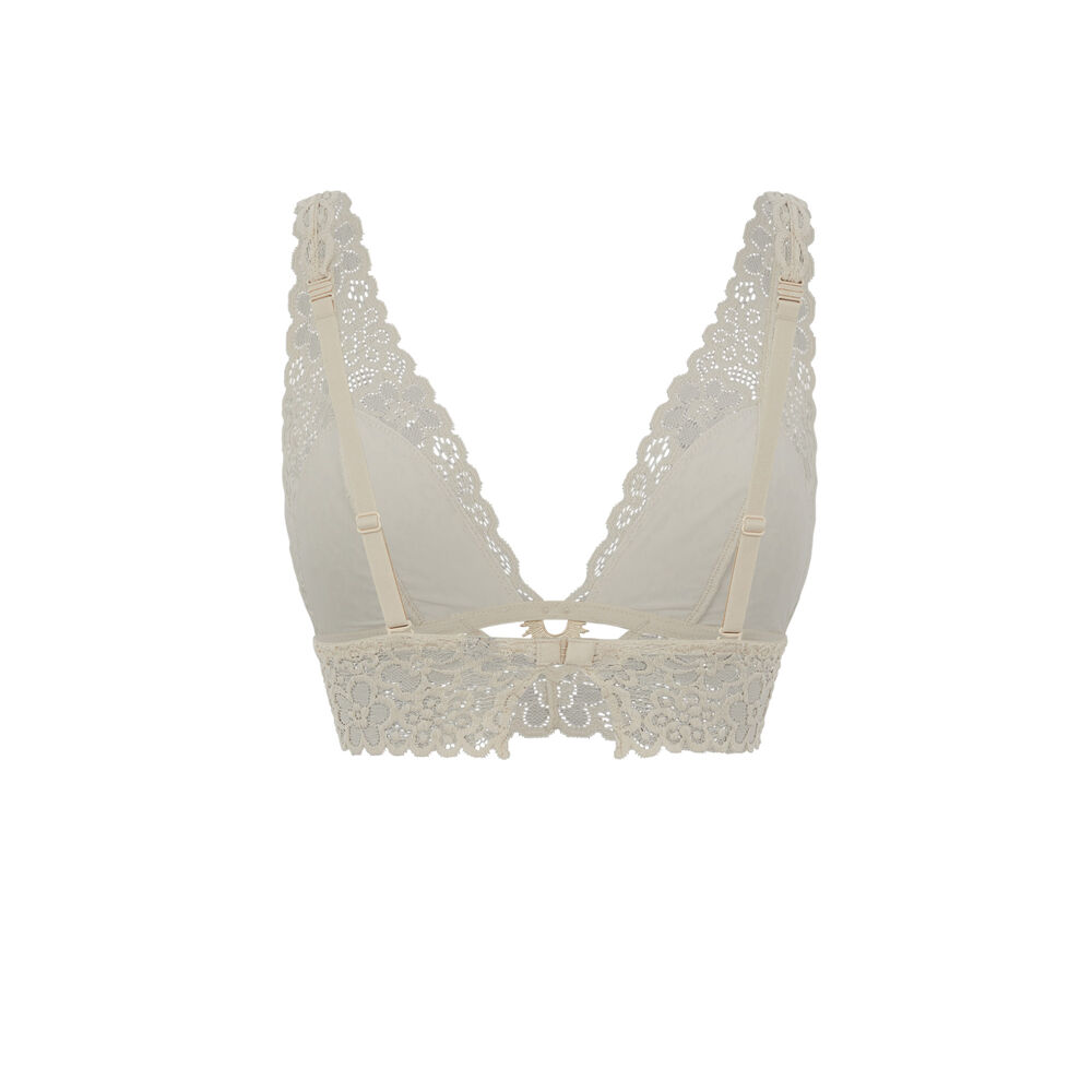 Soutien-gorge triangle sans armatures - écru écru.