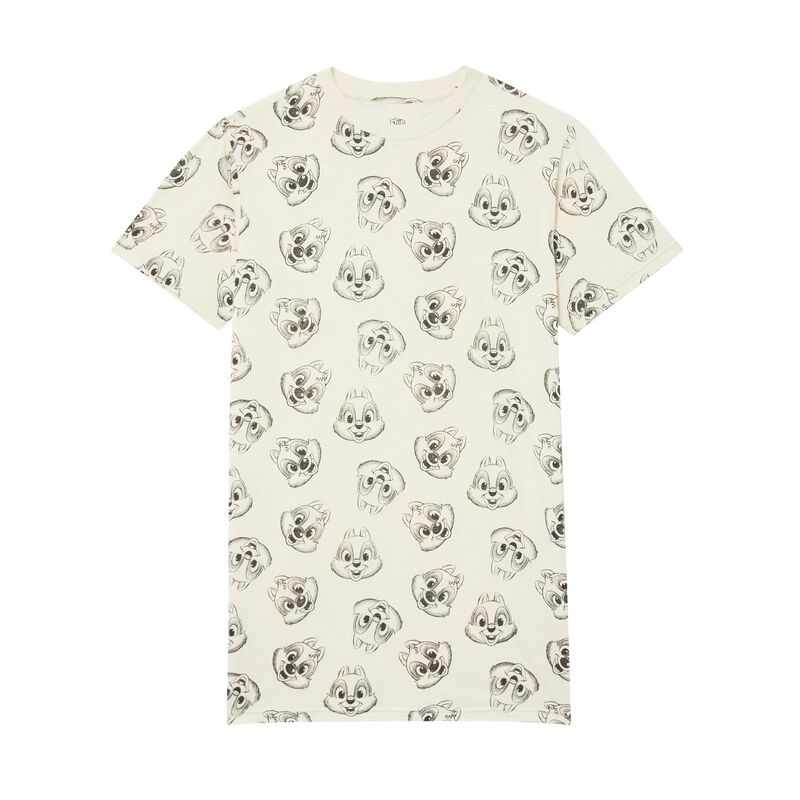 tunique à motifs tic et tac - beige tunique à motifs tic et tac - beige;