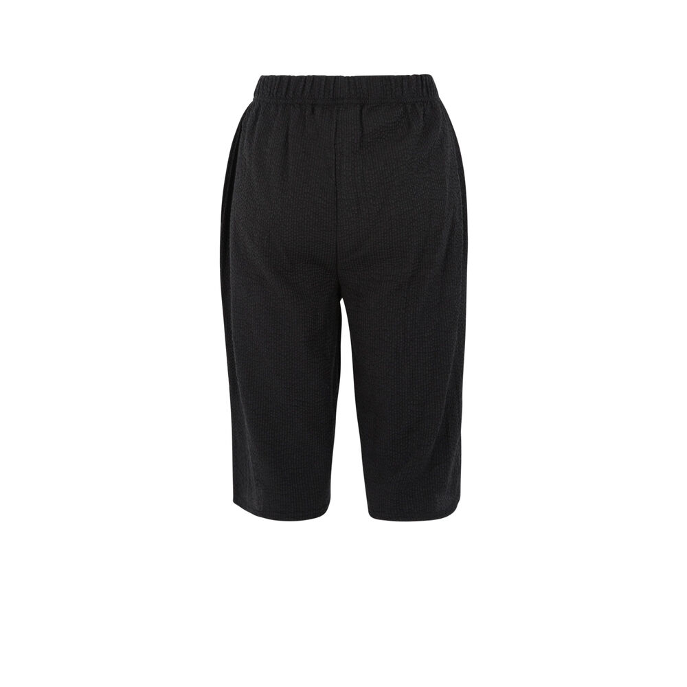 Pantalon matière texturée - noir noir.