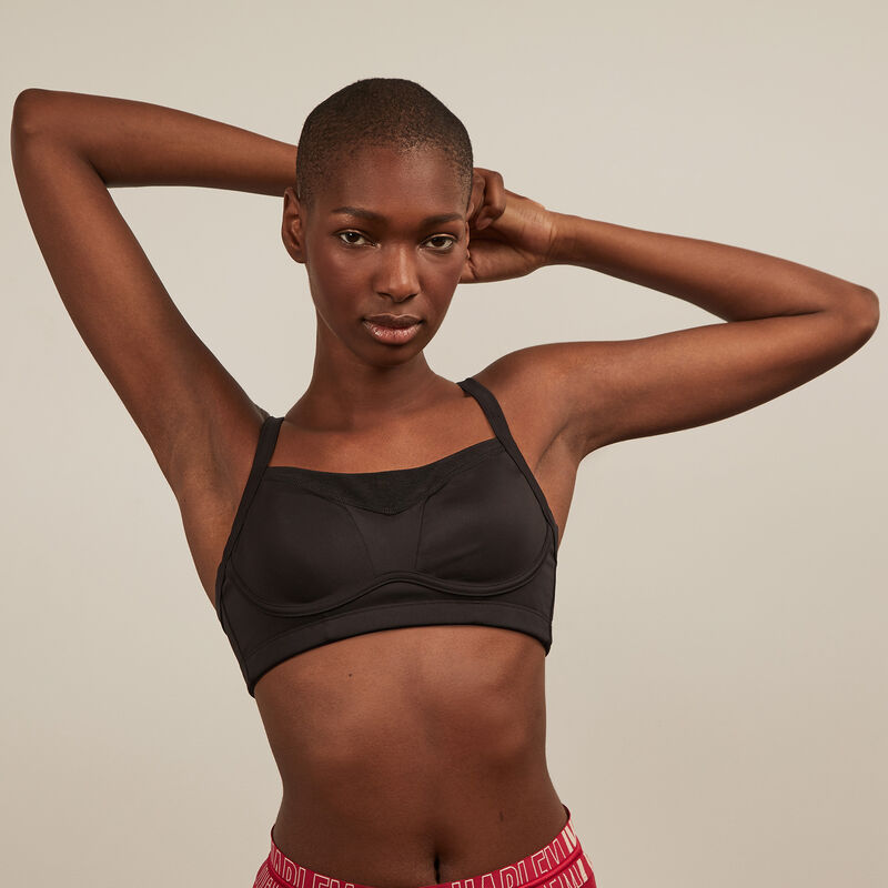 Soutien-gorge brassière de sport - noir Soutien-gorge brassière de sport - noir ;