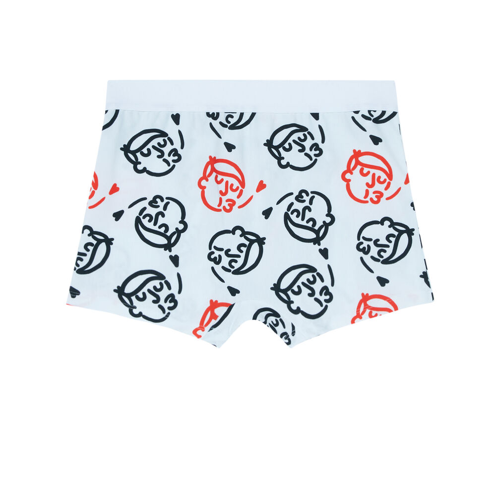 Boxer à motifs - blanc blanc.