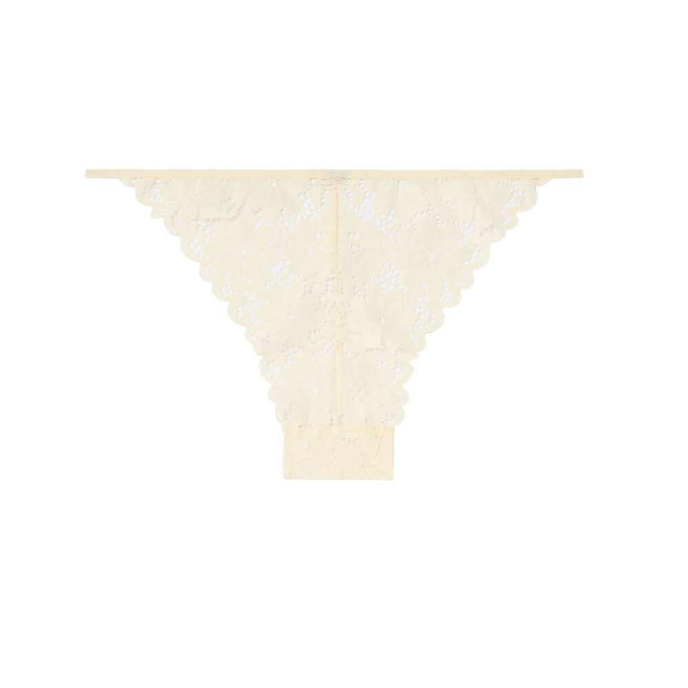 Culotte dentelle brodée - écru ecru.