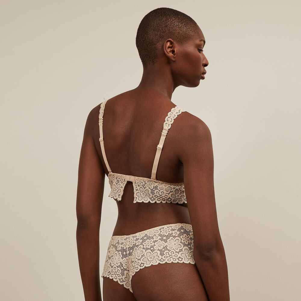 Shorty en dentelle - écru écru.