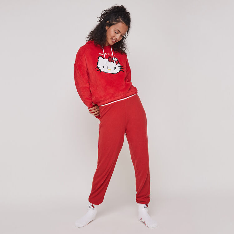 Sweat polaire à capuche print Hello Kitty hellokittiz Sweat polaire à capuche print Hello Kitty hellokittiz;