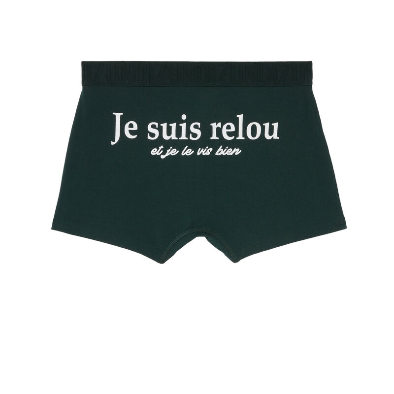 boxer à message "je suis relou" - sapin boxer à message "je suis relou" - sapin;