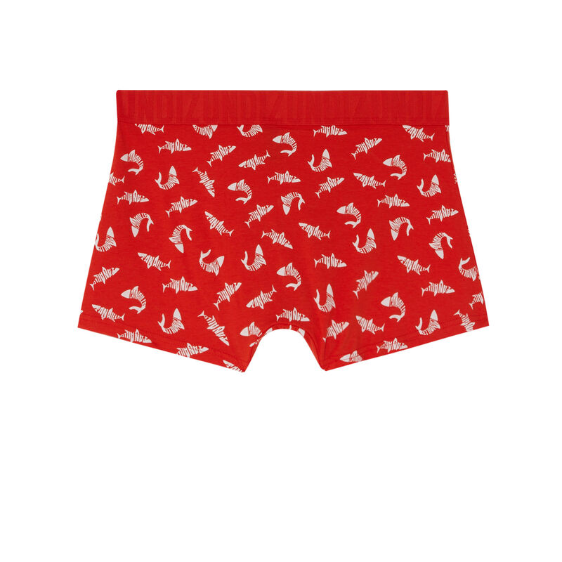boxer à motifs requins - rouge boxer à motifs requins - rouge;