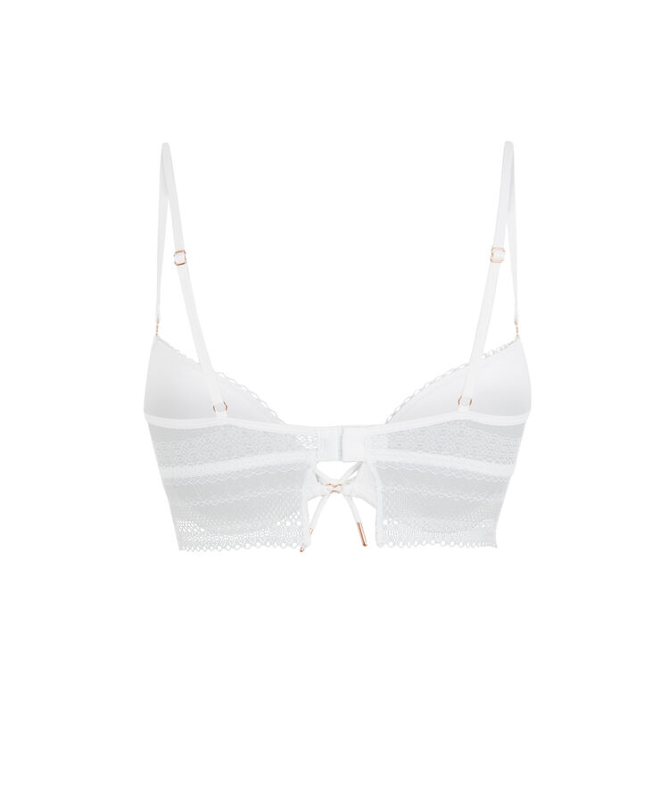 Soutien-gorge push detail noeud neoriz blanc cassé.
