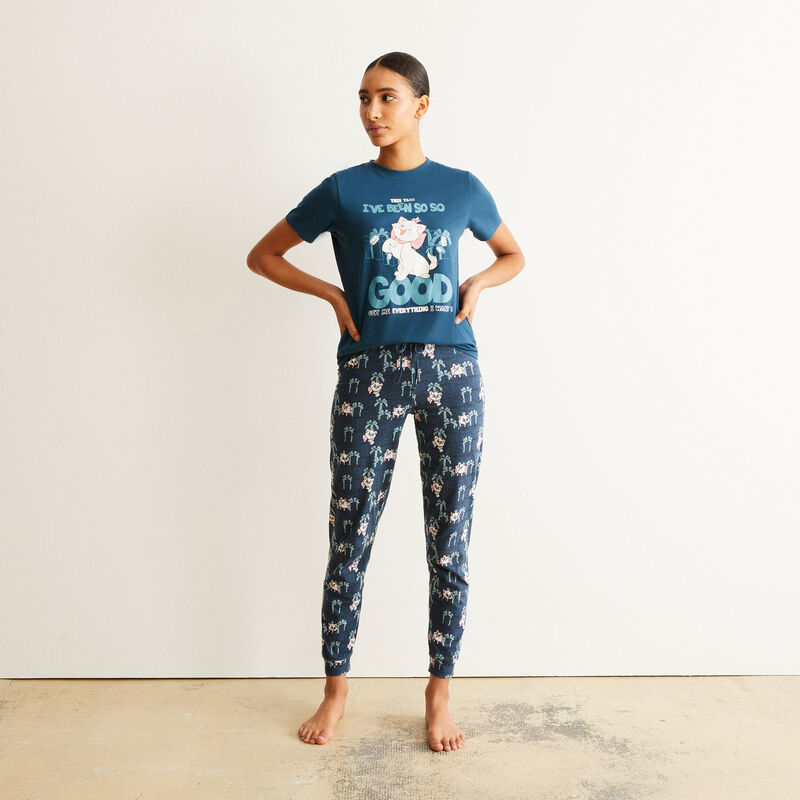 set de pyjama à manches courtes Aristochats - bleu set de pyjama à manches courtes Aristochats - bleu;