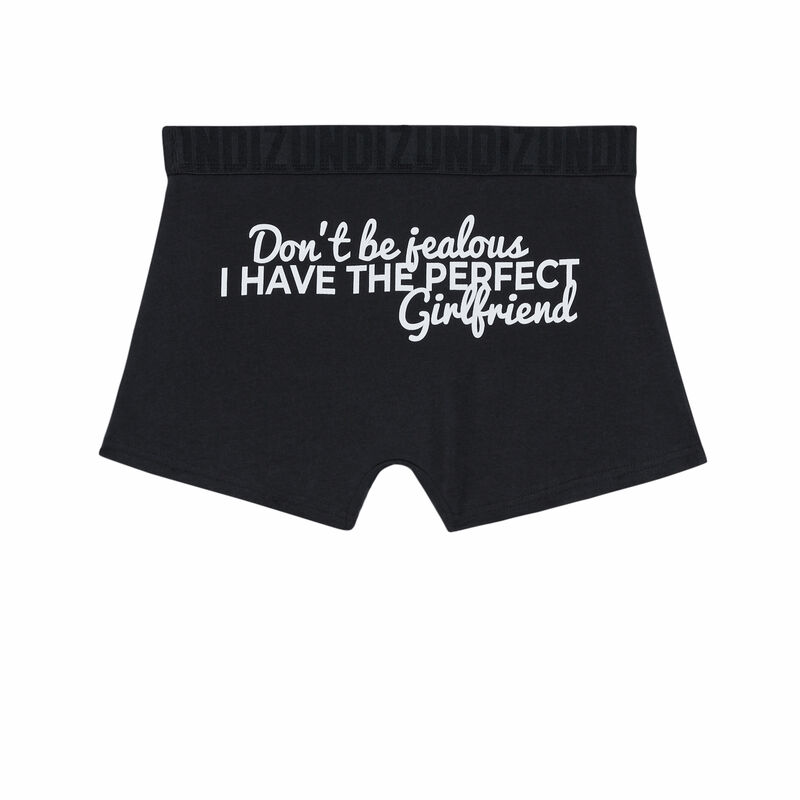 boxer à message don't be jealous - noir boxer à message don't be jealous - noir;