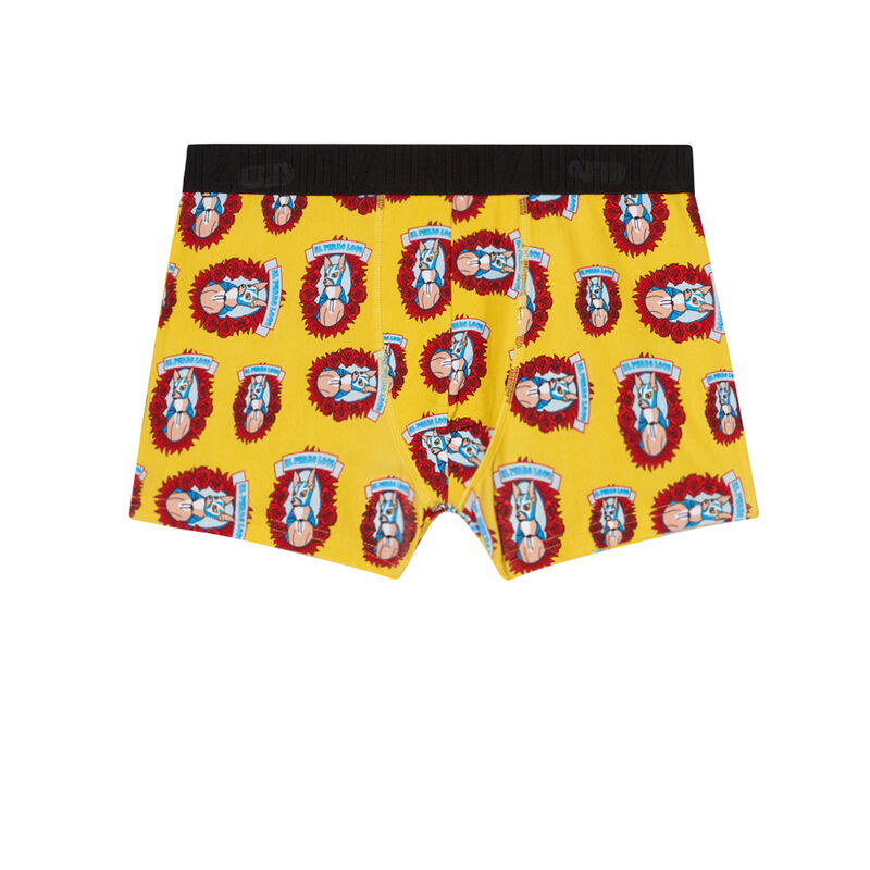 boxer à motifs chiens - jaune boxer à motifs chiens - jaune;