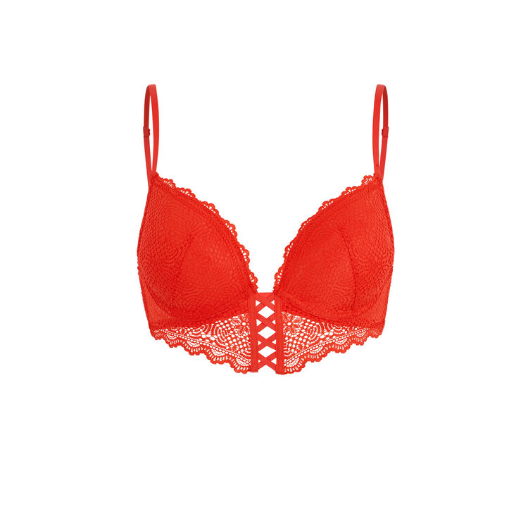 Soutien-gorge mahaliz bustier push rouge mahaliz rouge.