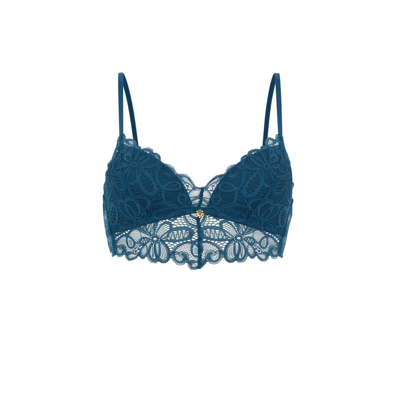 Soutien-gorge triangle sans armatures - bleu canard Soutien-gorge triangle sans armatures - bleu canard;