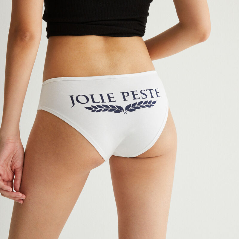 shorty à message jolie peste - blanc shorty à message jolie peste - blanc;