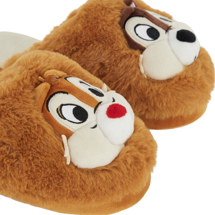 Chaussons polaires print tic et tac tictatiz marron.
