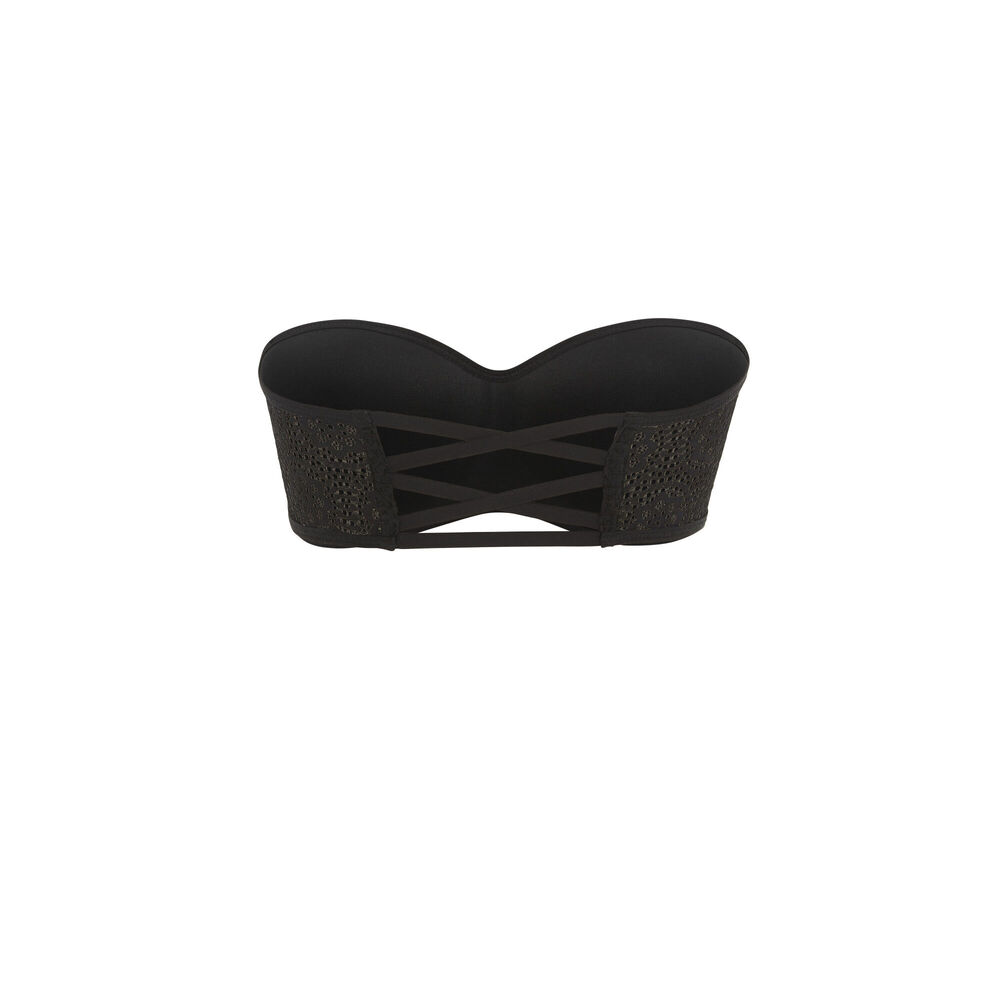 Soutien-gorge bandeau - noir noir.