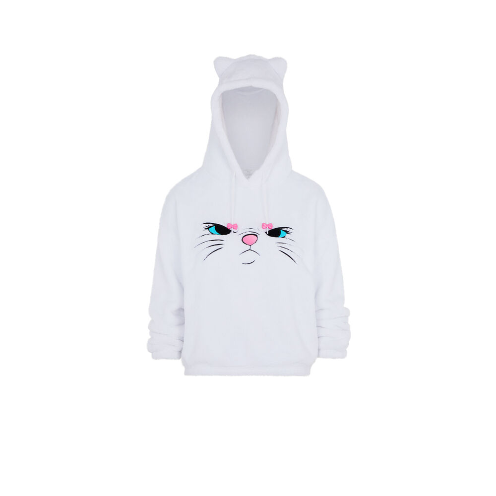 Sweat polaire les aristochats - blanc blanc.