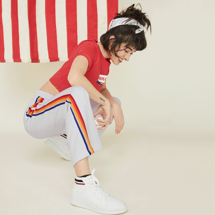 Pantalon blanc rainboniz Pantalon blanc rainboniz;