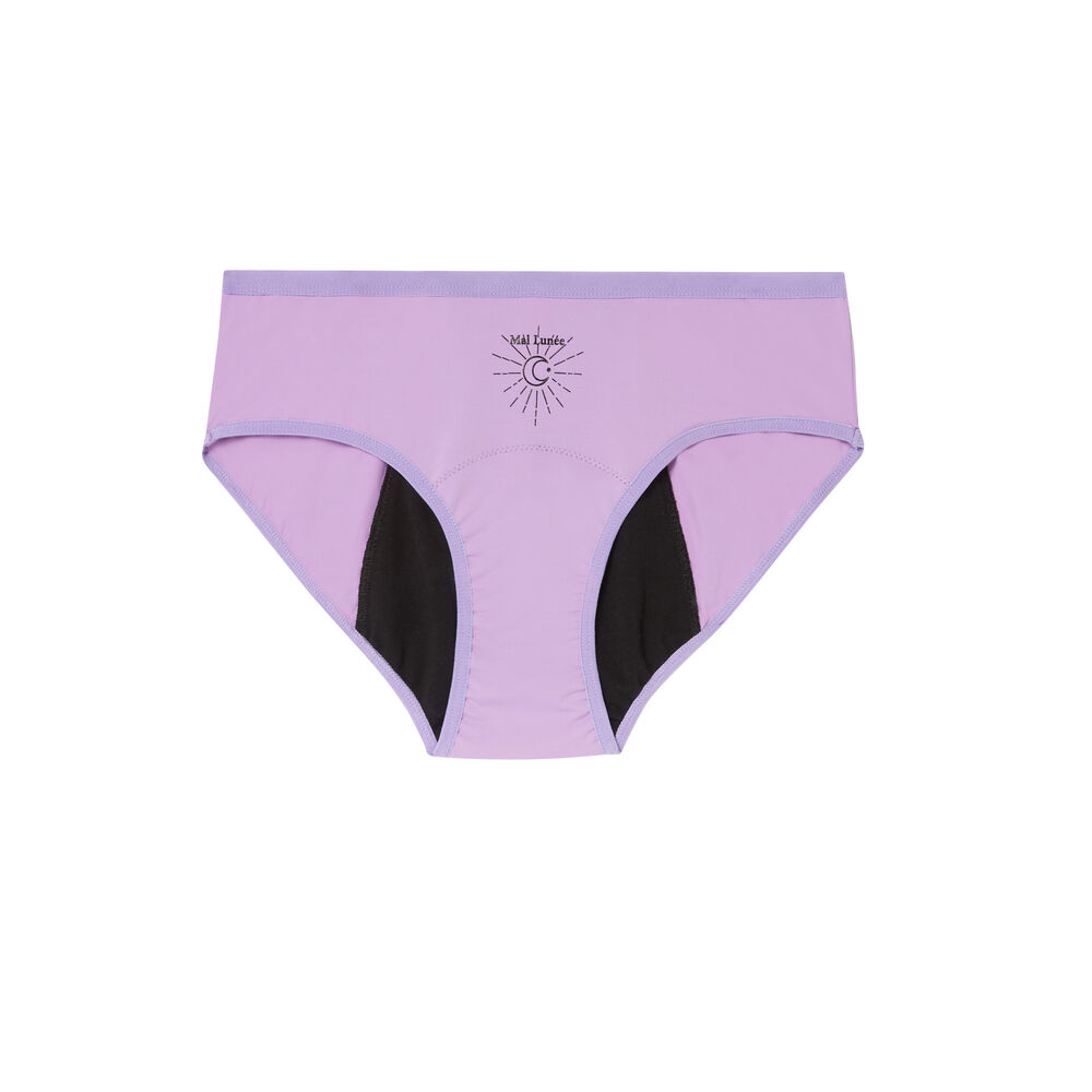 Sisters republic x undiz culotte de règles motif lune - lilas violet.