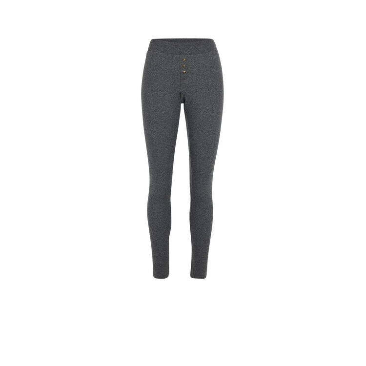 Legging cotelé uni minimimiz gris.