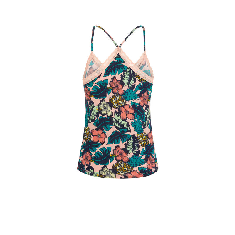 Top imprimé fleuri - saumon Top imprimé fleuri - saumon;