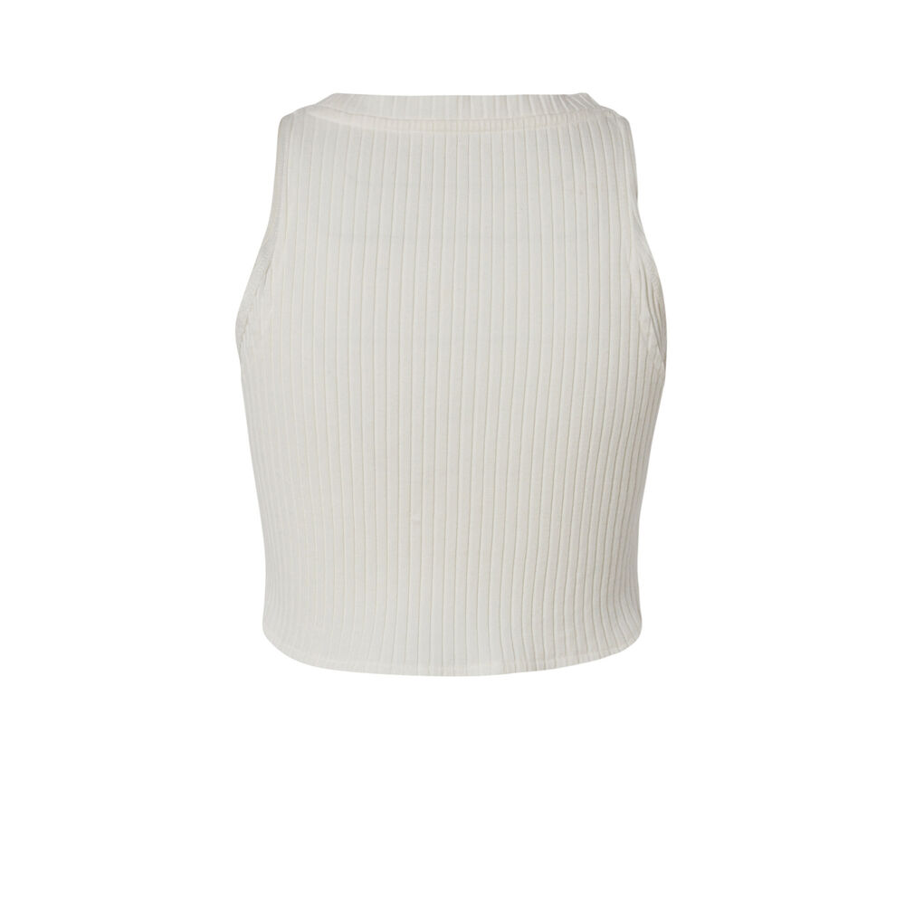 Crop top effet croisé - blanc blanc.