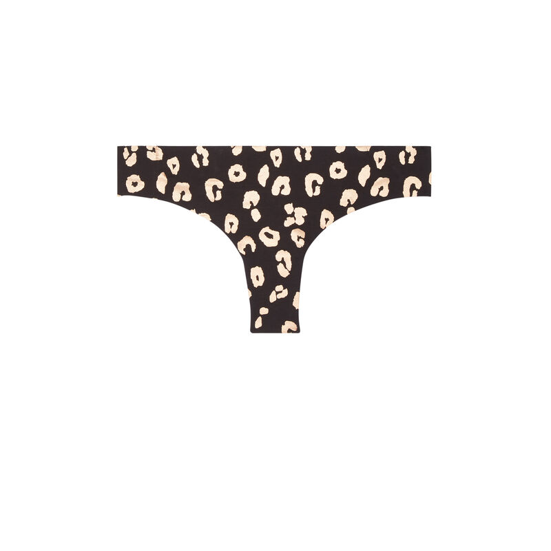 shorty en coton à motifs léopard - noir shorty en coton à motifs léopard - noir;