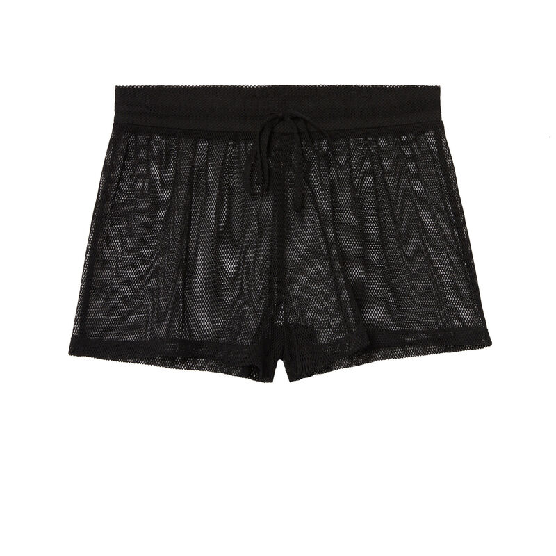 Short en résille - noir Short en résille - noir ;