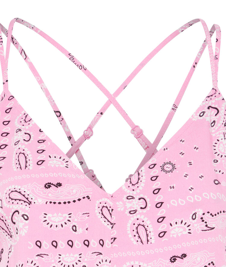 Combishort imprimé bandana - rose rose.
