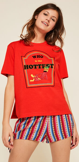 Top rouge mexiqueeniz rouge.