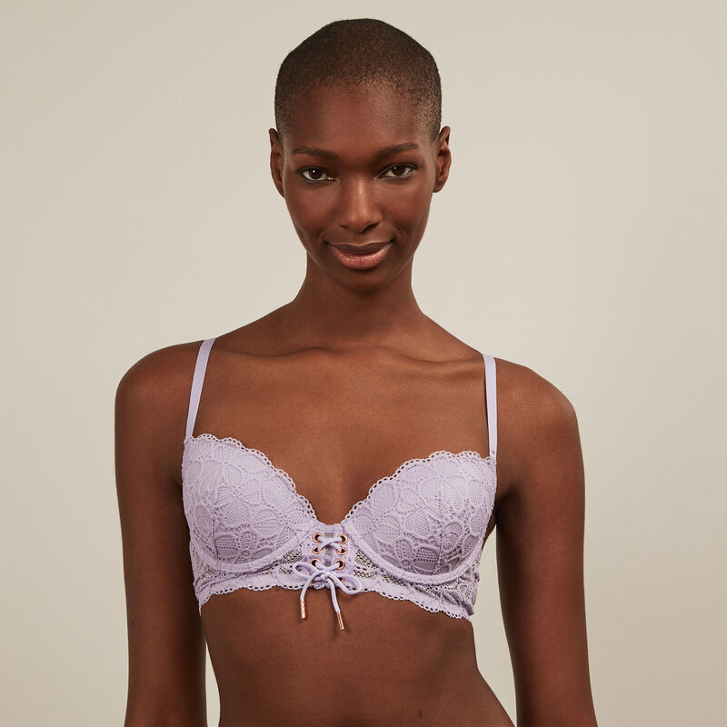 soutien-gorge ampli en dentelle - lilas soutien-gorge ampli en dentelle - lilas ;