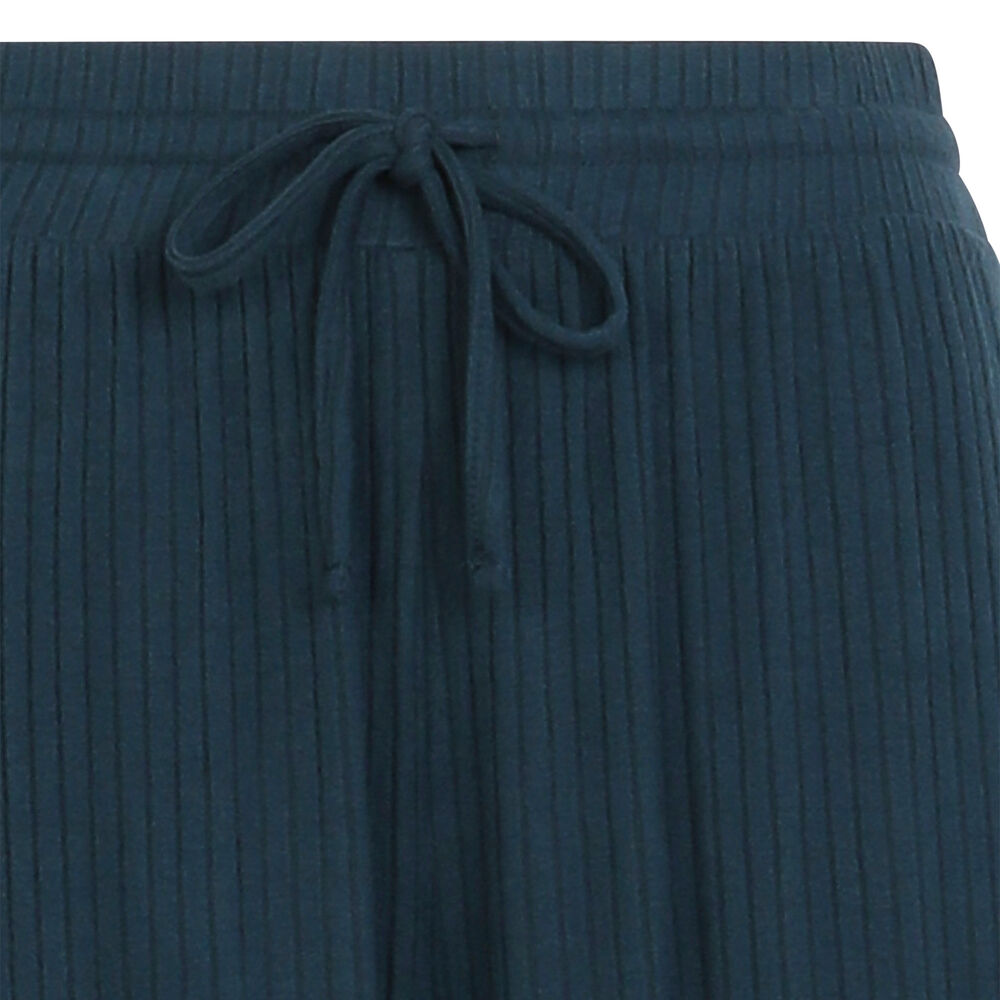 Pantalon ample et cordon à nouer - bleu bleu.