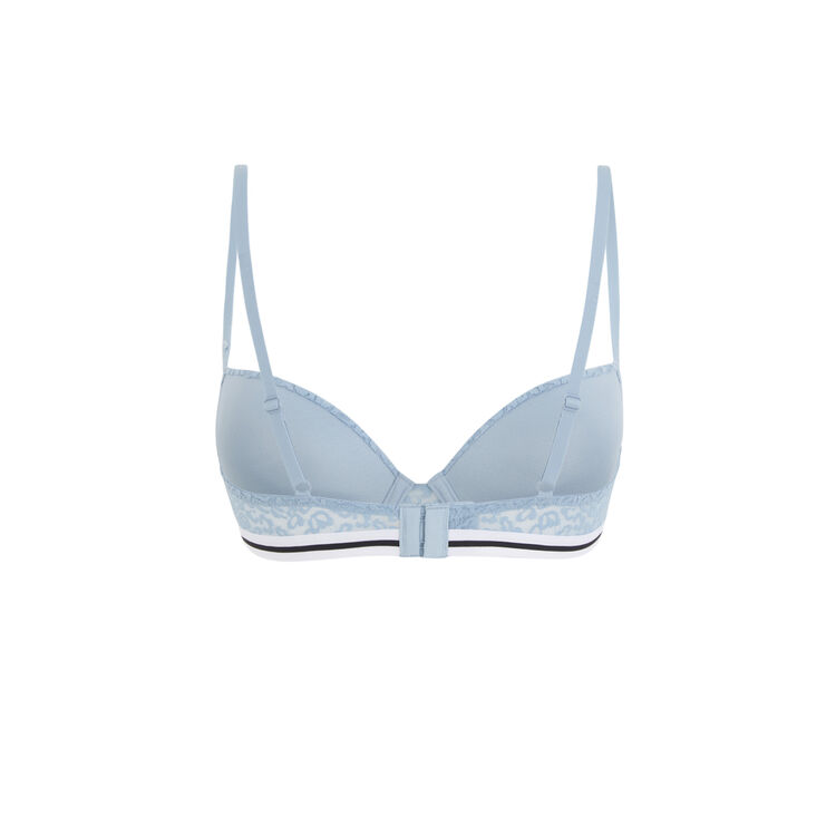 Soutien-gorge ampliforme bleu gris leopiz bleu.