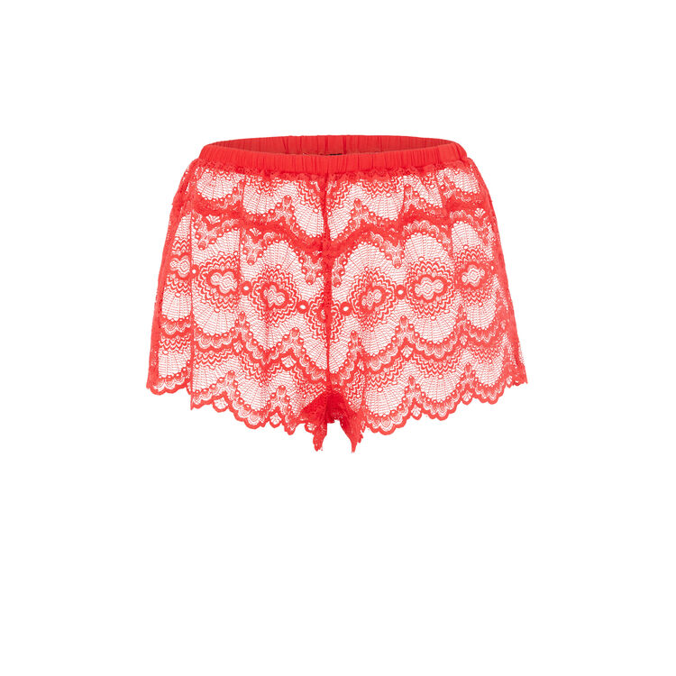 Short rouge dentelliz Short rouge dentelliz;
