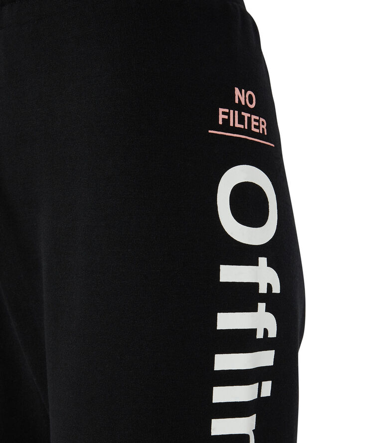 Pantalon jogging molleton offliniz noir.