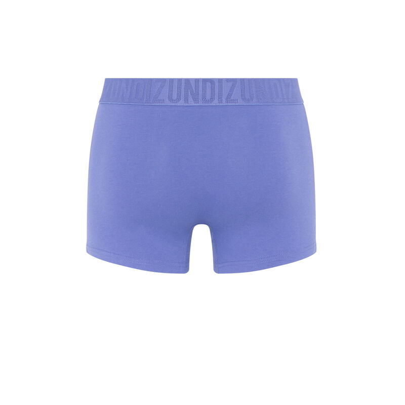 boxer en coton uni - bleu boxer en coton uni - bleu;