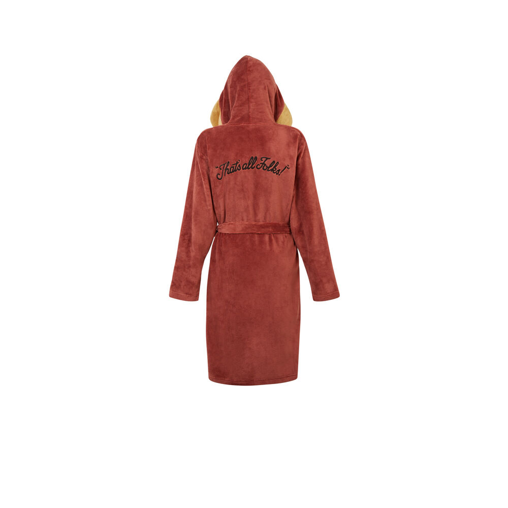 Peignoir looney toons taz - marron marron.