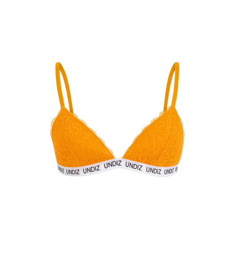 Soutien-gorge triangle safran secretiz laciz orange.