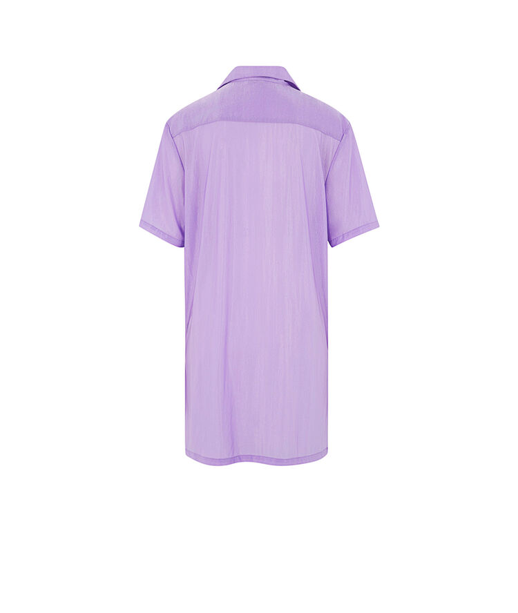 Robe manches courtes métalisée - lilas lilas.