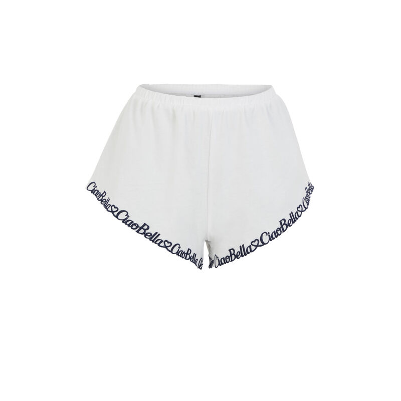 Short broderie Ciao Bella - blanc Short broderie Ciao Bella - blanc;