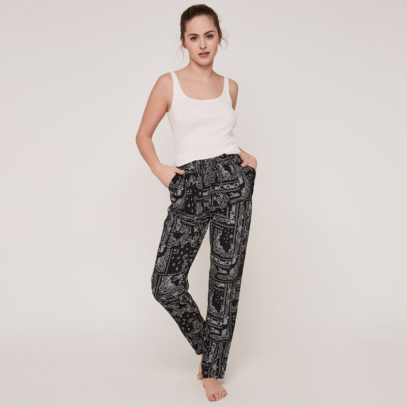 pantalon à imprimé bandana bandajauniz pantalon à imprimé bandana bandajauniz;