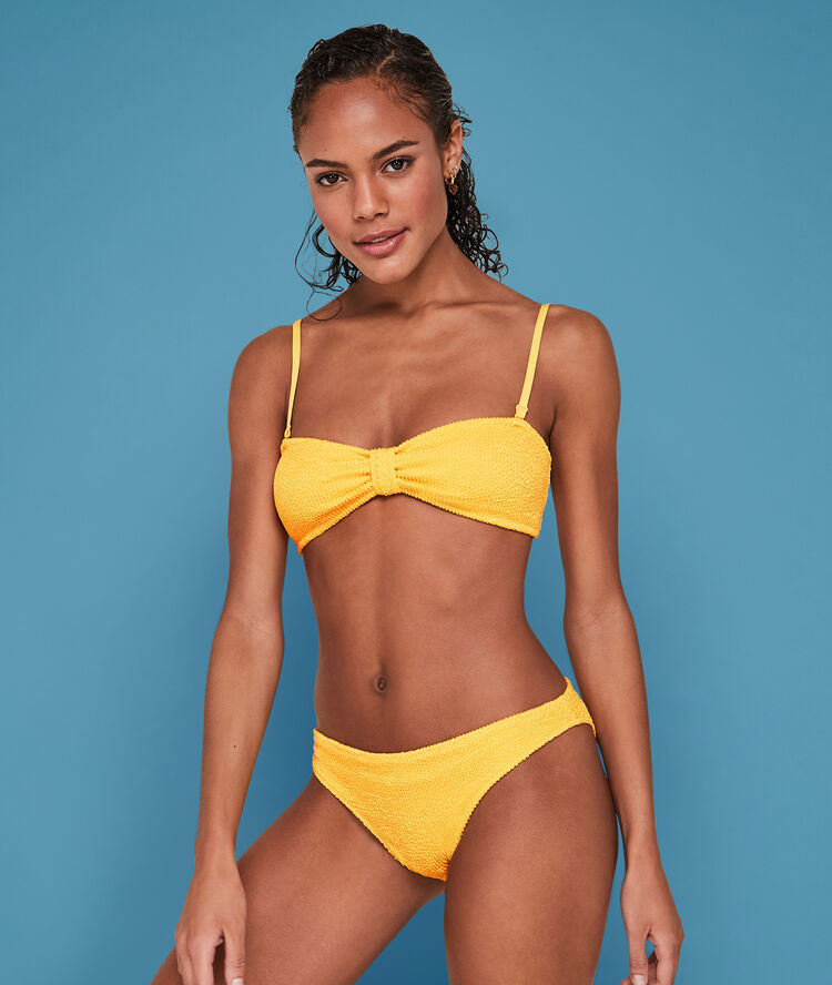 Bas de maillot de bain culotte fullmooniz rouge.