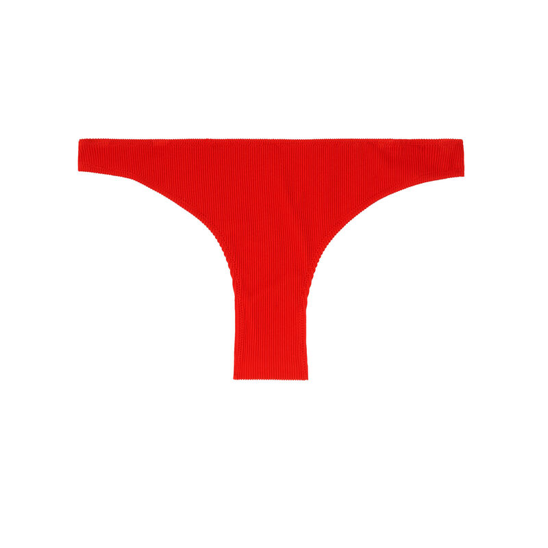 bas de maillot culotte gaufrée - rouge bas de maillot culotte gaufrée - rouge;