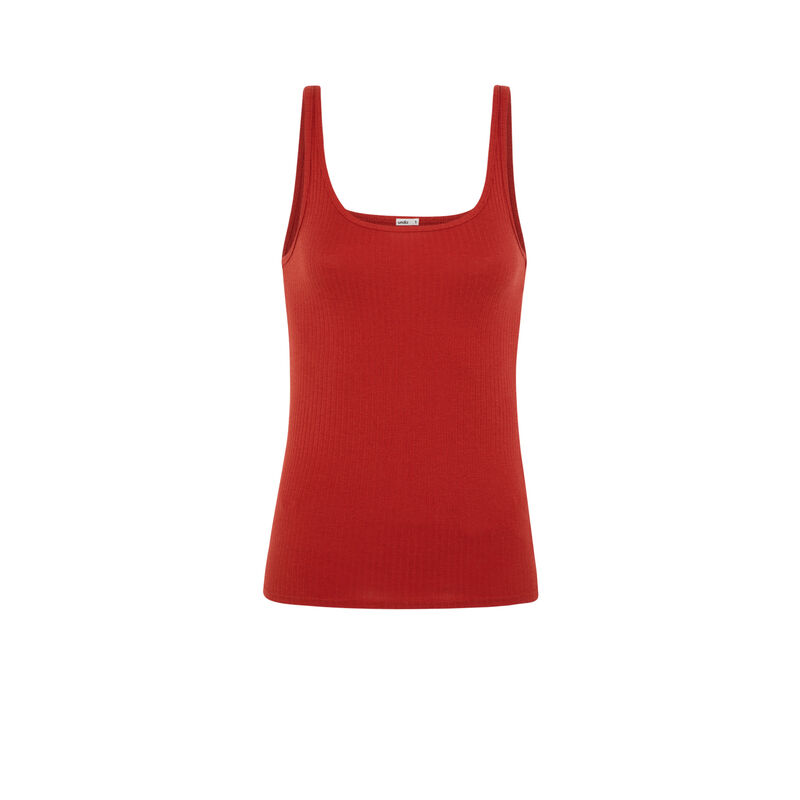 Débardeur rouge brique debidiz Débardeur rouge brique debidiz;